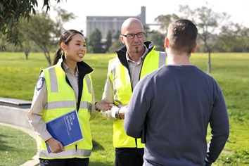 Photo of EPA officers in the field